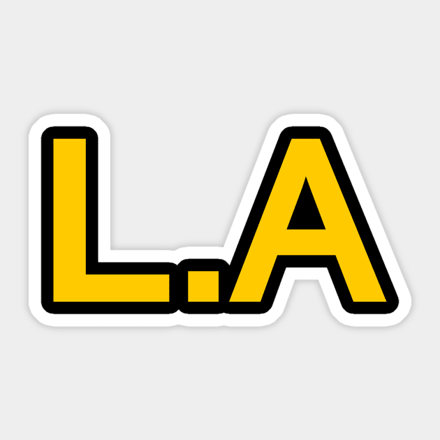 L.A Sticker by DDSeudonym